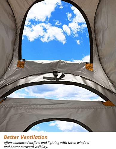 Anngrowy Shower Tent Pop Up Privacy Tent Portable Outdoor Camping Bathroom Toilet Tent Changing Dressing Room Privacy Shelters Room For Hiking And Beach Sun Shelter Picnic Fishing–Waterproof 2 Colors thumb #4
