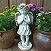 SHATONG Estatuas Decorativas para Exteriores, querubín pie en oración, Estatua ángel, decoración jardín, Estatua Conmemorativa