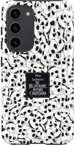 Skinit Pro Phone Case Compatible with Galaxy S23 Plus - Officially Licensed Disney The Nightmare Before Christmas Jack and Sally Meant to Be Design