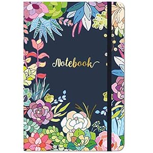 Ruled Notebook / Journal – Lined Journal, 8.4″ X 5.8″, Hardcover, Page mark, Thick Back Pocket, Lay Flat 360° to Write Easy with Premium Paper, Ruled Journal, Perfect for School, Office & Home
