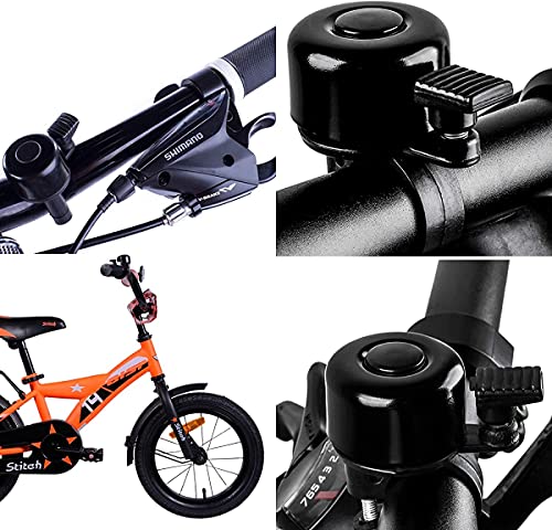 Aluminum Alloy Bicycle Bell, Loud Crisp Bicycle Bell, Mini Cute Bike Horn For Adults And Kids Bike, Perfect For Both Left And Right Hand（1Pcs）-Blue #TOP3