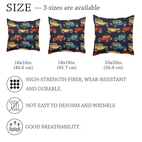 Housse de coussin velours doux double face voiture 50x50 - 7