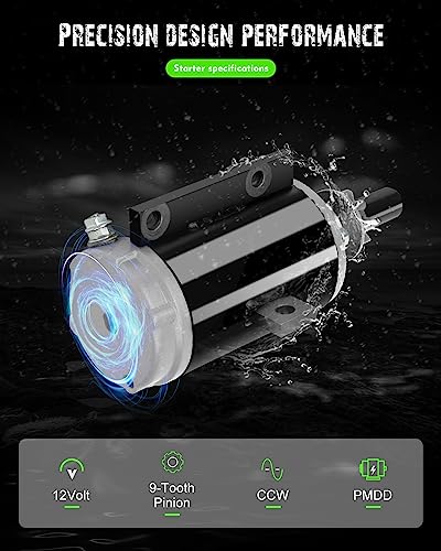 Image of SCITOO Starters New Compatible for Evinrude Engines - Marine Outboard E50DTL (3cyl) / E50EL (3cyl) / E50TTL (3cyl) / E60TTL 1998 E60EL / E60TL / E65WML 1986 1987 1988 MOT2001 5718