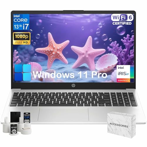Image of HP 250 G10 Laptop Computer for Business | Intel-10-Core i7 1355U | 32GB RAM | 1TB SSD | 15.6 inch FHD Display | Windows 11 Pro | with Numeric Keypad | Webcam Privacy Shutter | WiFi 6 | w /Accessoire