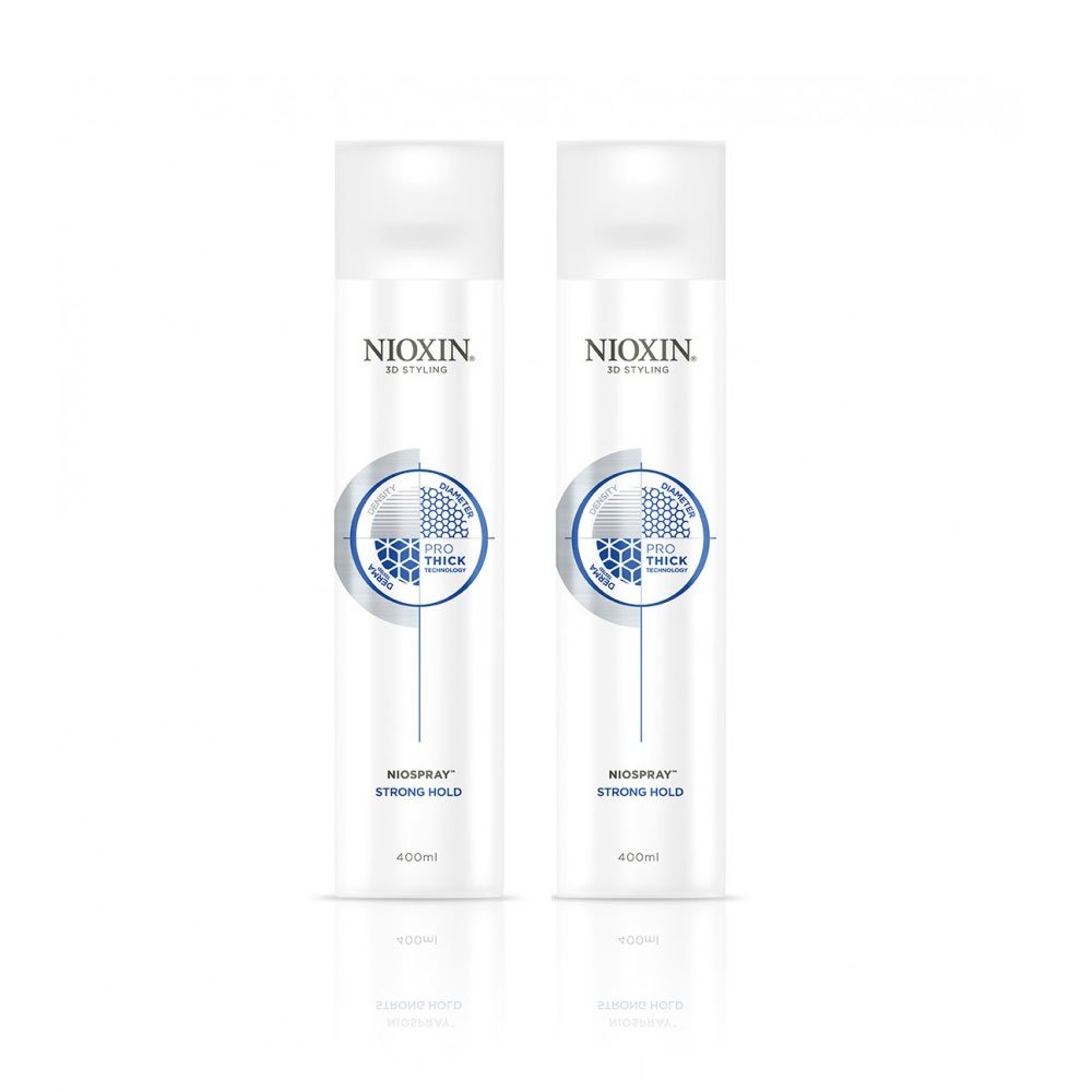 Nioxin 3D Styling Niospray Strong Hold Hairspray DUO Pack 2 x 400ml