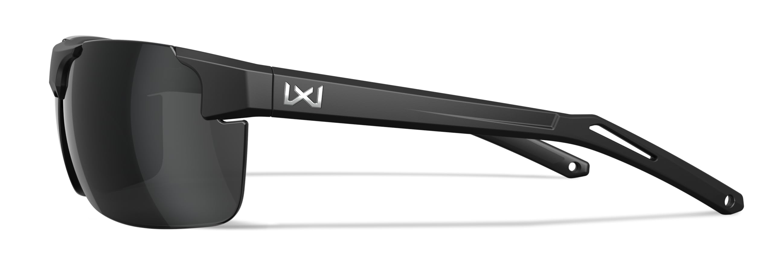 Wiley X WX Prime Sonnenbrille Schutzbrille für Herren, bruchsicher, UV-Augenschutz für Kampf und Schießen, betörende graue Gläser, mattschwarzer Rahmen