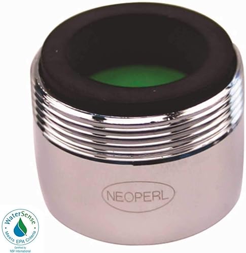 Miniatura 2 de NEOPERL 5402103 Perlator 1.5 GPM 1516 pulgadas. 27 x 5564 pulgadas. Aireador de grifo de doble rosca regular cromado, paquete de 6