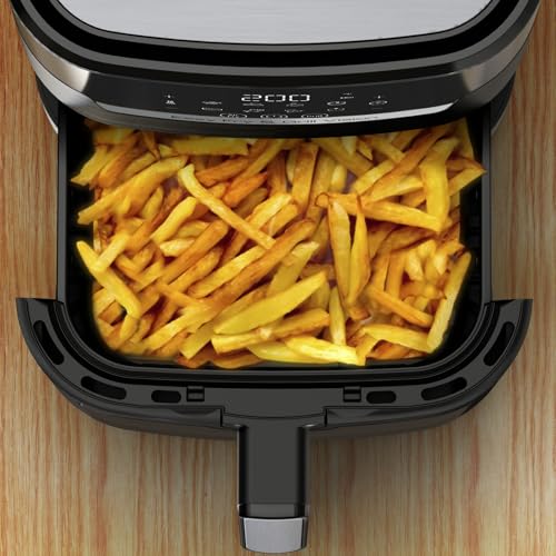 Tefal Easy Fry & Grill Vision Heißluftfritteuse, 4,2 L Kapazität, 2-in-1 Technologie, Sichtfenster, Extra Crisp-Technologie, energiesparend, Touchscreen, schwarz, EY5068 – Bild 5