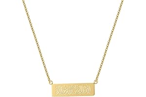 Shahada Bar Necklace: A Testament to Faith in Gold