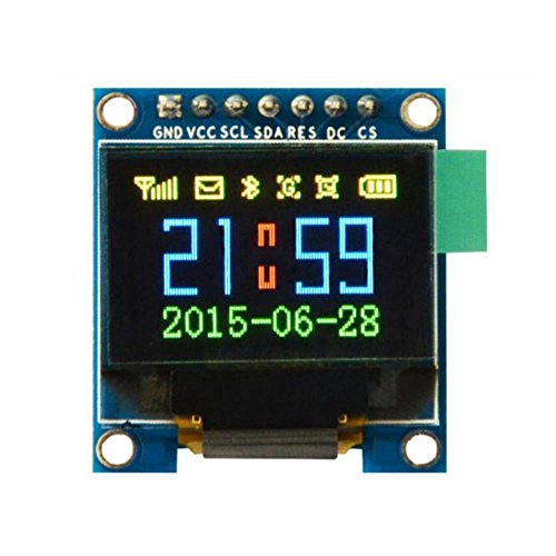DollaTek 0.95 Zoll 7 Pin Bunte 65K SPI OLED Anzeigemodul SSD1331 96x64 Auflösung Für 51 STM32 Arduino