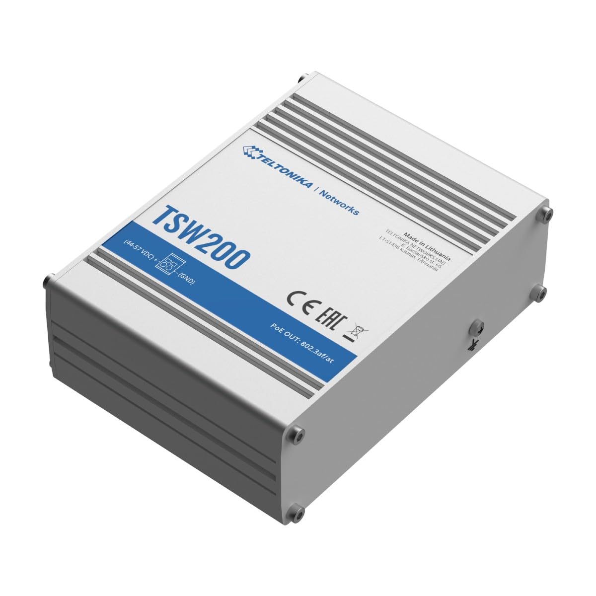 Teltonika TSW200 Non gestito Gigabit Ethernet [10/100/1000] Supporto Power over Ethernet [PoE] Nero (Teltonika TSW200 - Switch)