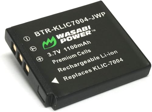 Wasabi Power Batería para Pentax D-LI68, D-LI122 y Pentax Q, Q7, Q10, Q-S1, Optio A36, Optio S10, Optio S12, Optio VS20