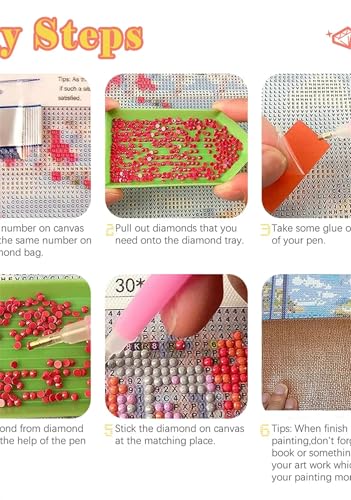 Peinture par numéros pour maison décor diamond painting 5D anti-stress - 5