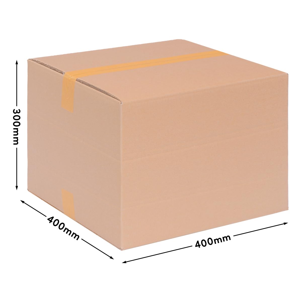 verpacking Faltkartons 390 x 390 x 285 mm Braun (Außenmaß 400 x 400 x 300 mm) variable Höhe bei 100/200 mm KK 93 2-wellig Versandkarton DHL Paket DPD GLS Hermes Paket Karton (60 Stück)