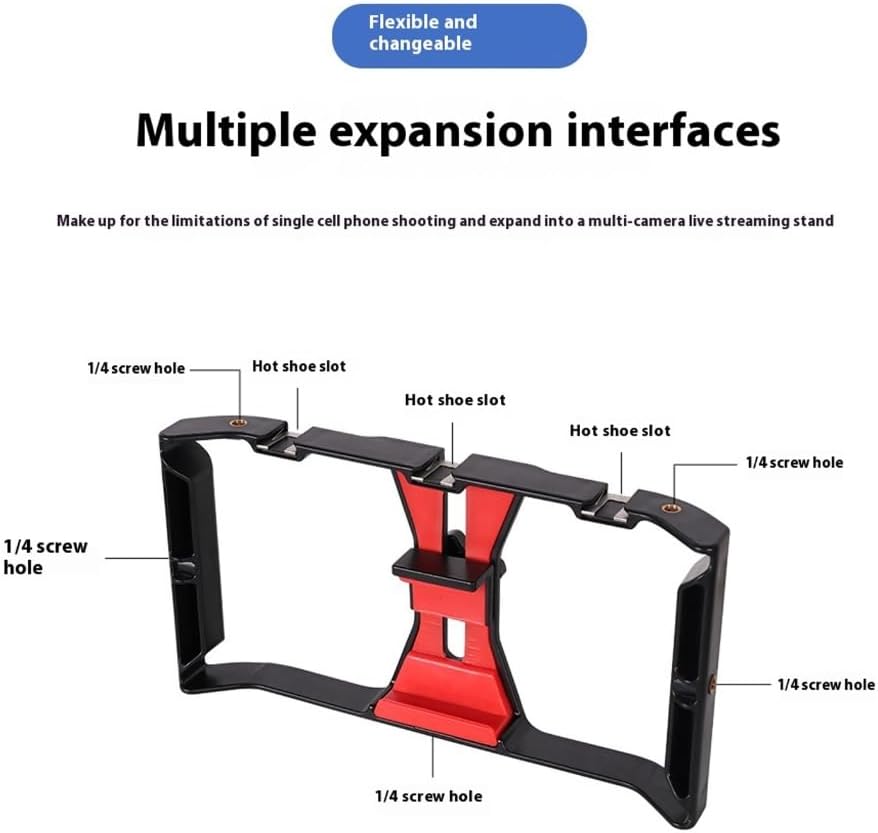 Handheld Stabilizer Handle Tripod Mount Holder for Video Grapher Filmmaking Case