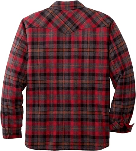 Legendary Whitetails Men's Sherpa Lined Shirt Jacket Flannel Shacket Fully Insulated2
