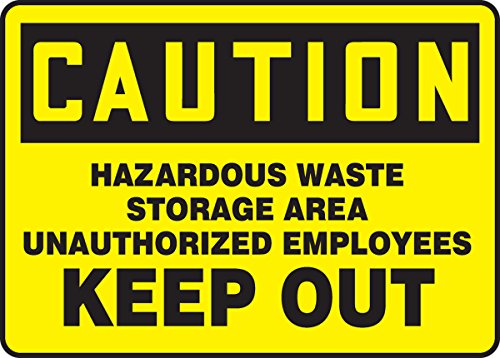 Marquage caution hazardous waste pour éviter les accès non autorisés