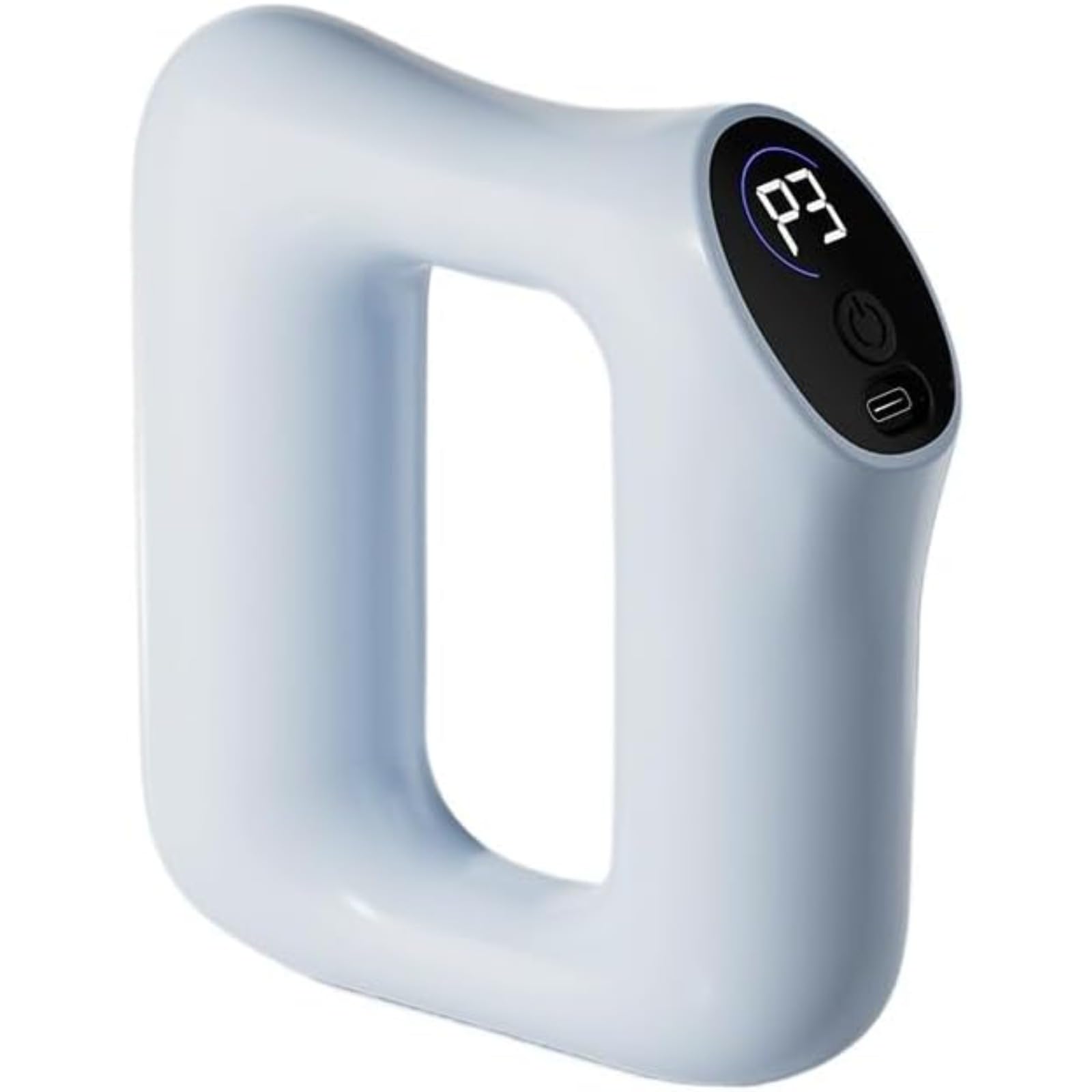 Anneau de Massage Fascial Multifonction - Pistolet Massage Profond 5 Intensités & 3 Modes - Corps Entier & Silencieux (Bleu)