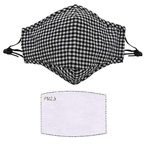 Image of VRITRAZ Print Reusable Washable PM 2.5 Anti Pollution Activated Carbon Dust Face Mask with Breathing Valve