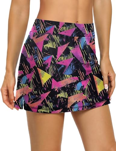 Image of LouKeith Tennis Skirts for Women Golf Athletic Activewear Skorts Mini Summer Workout Running Shorts with Pockets