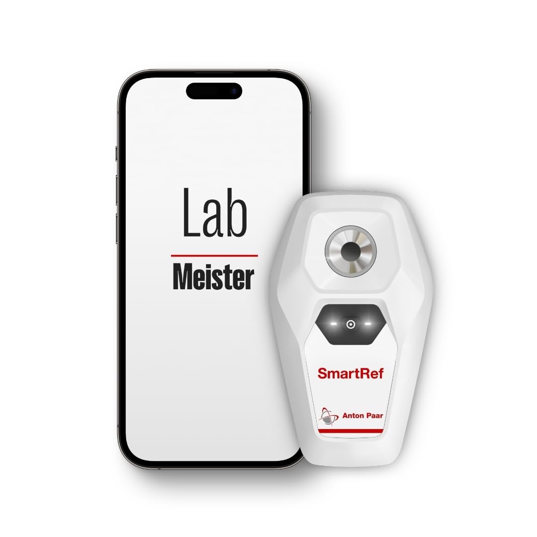 SmartRef by Anton Paar – Réfractomètre numérique pour brassage bière, vinification, fermentation, café TDS, miel, sirop d’érable, aquariums | Sucre, Brix, salinité, Plato, densité (SG)