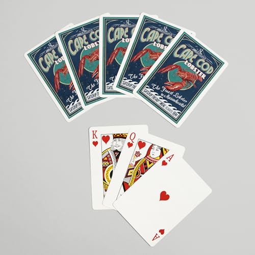 Baraja de poker Cape Cod Massachusetts vintage 52 cartas miniatura 7