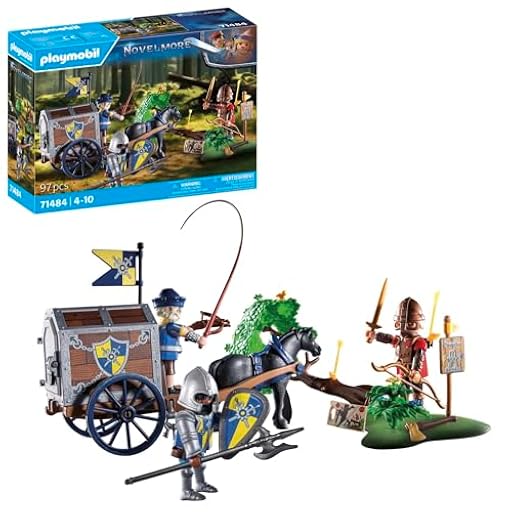 PLAYMOBIL Novelmore 71484 Convoy de Novelmore con Bandido, peligrosa Batalla por el Oro, Juegos de rol imaginativos y Divertidos, Juguetes para niños a Partir de 4 años | Ya disponible en tu tienda friki favorita! En mundofriki.es!