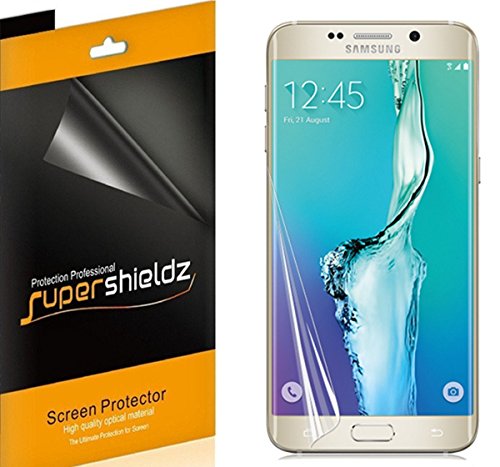 (2 Pack) Supershieldz Clear Screen Protector for Samsung Galaxy (S6 Edge Plus) (Full Screen Coverage)