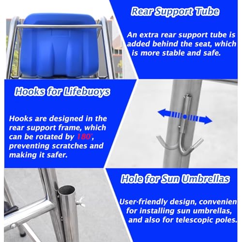 Silla Lifeguard Escalera Desmontable 2 Peldaños miniatura 4