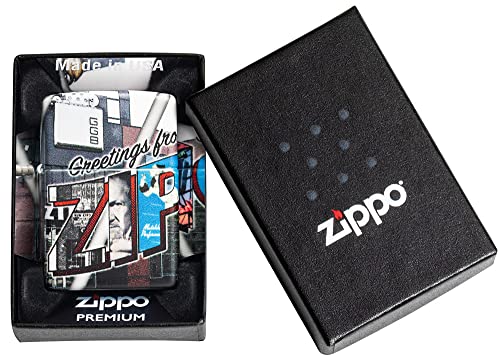 Encendedor de bolsillo Zippo color gris retro miniatura 6