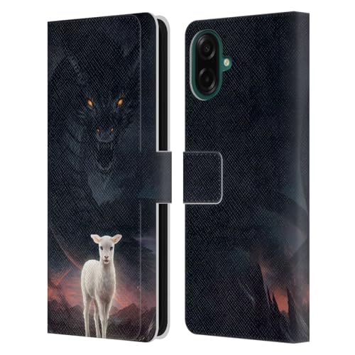 Head Case Designs sous Licence Officielle Jonas JoJoesArt Jödicke Lamm Gottes Faune Et Flore 2 Étui Portefeuille en Cuir Compatible avec Samsung Galaxy A07