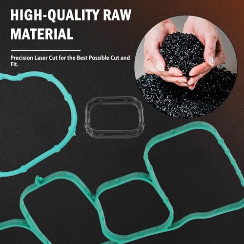 Image of Edge Explorer F-150 Mustang Lower and Upper Intake Manifold Gasket Set Fit for Taurus Transit-150 /250 /350 /350 HD MKT MKX MKS MKZ Replaces MS97118-1, MS971181