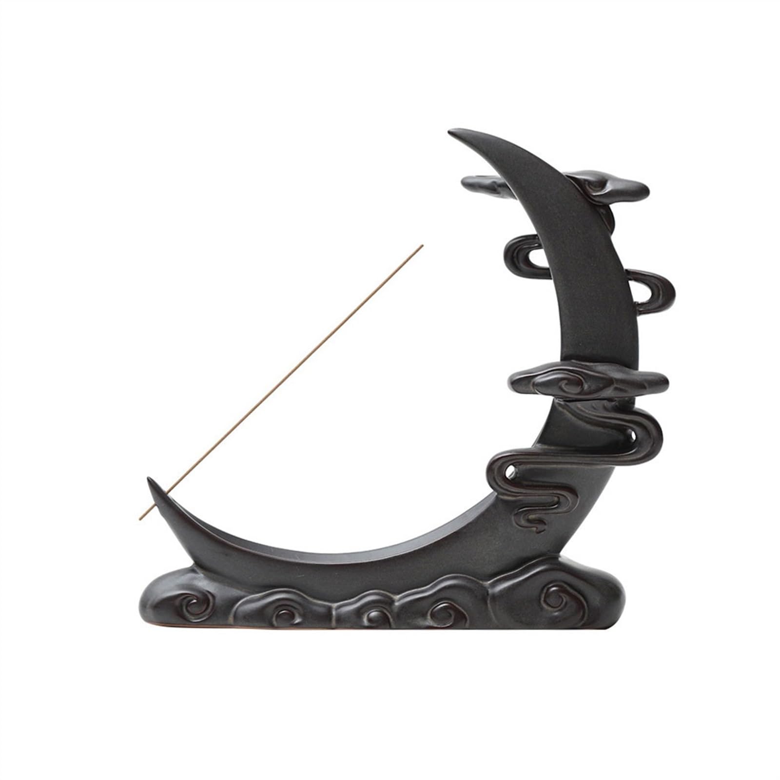 Incense Holder Creative Reverse Flow Incense Burner Ornaments High-end Ceramic Decorative Holder Retro Cloud Pattern Ware Teahouse