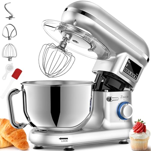 Batidora Amasadora Zuccie Repostería Profesional 1500W 5.5L masadora de pan Multifunción Amasadora,Pantalla LCD,Mango Ergonómico,Bol de Acero Inoxidable,Bajo Ruido,6 Velocidades Batidora Amasadora Zuccie Repostería Profesional 1500W 5.5L masadora de pan Multifunción Amasadora,Pantalla LCD,Mango Ergonómico,Bol de Acero Inoxidable,Bajo Ruido,6 Velocidades