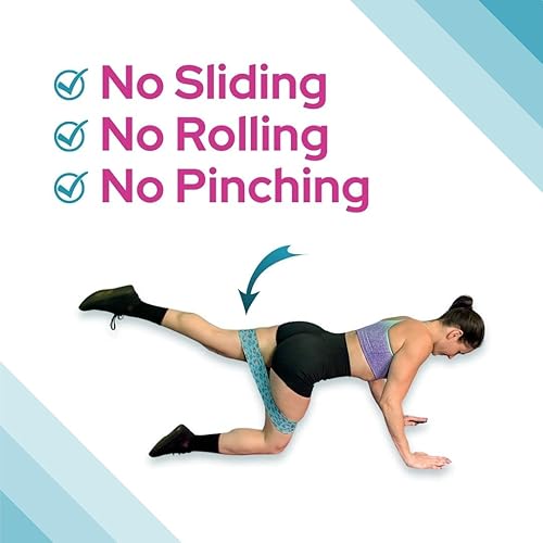 Miniatura 4 de Banda de resistencia de tela, banda de ejercicio con diseño antideslizante para piernas y glúteos, banda de entrenamiento de intensidad media única