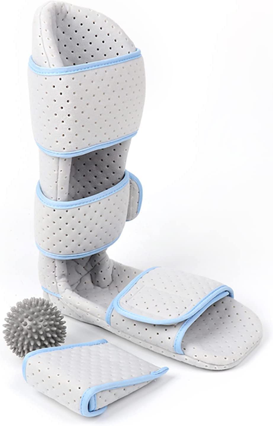 Bota Para Fractura De Tobillo, Fascitis Plantar Férula Nocturna Dolor De Talón Y Pie Para Tratamiento De Fascitis Plantar, Soporte De Pierna Suave, Inmovilizador Ortopédico Para Dormir Bota Elástica.