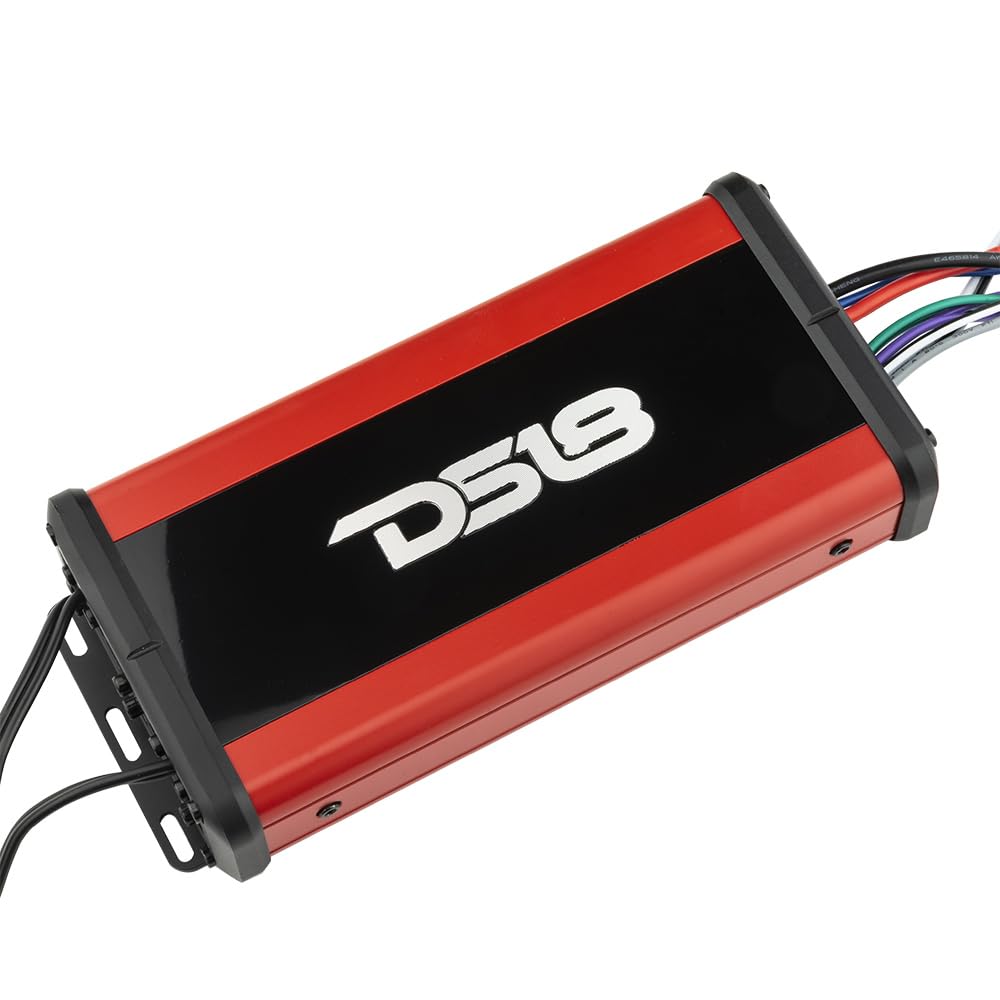 DS18 Hydro NXL-N4 Nano Full-Range Digital Marine and Powersports 4-Channel Amplifier 4 x 100W @ 4-Ohm RMS, Water Resistant IP67 - All Elements, for All Applications
