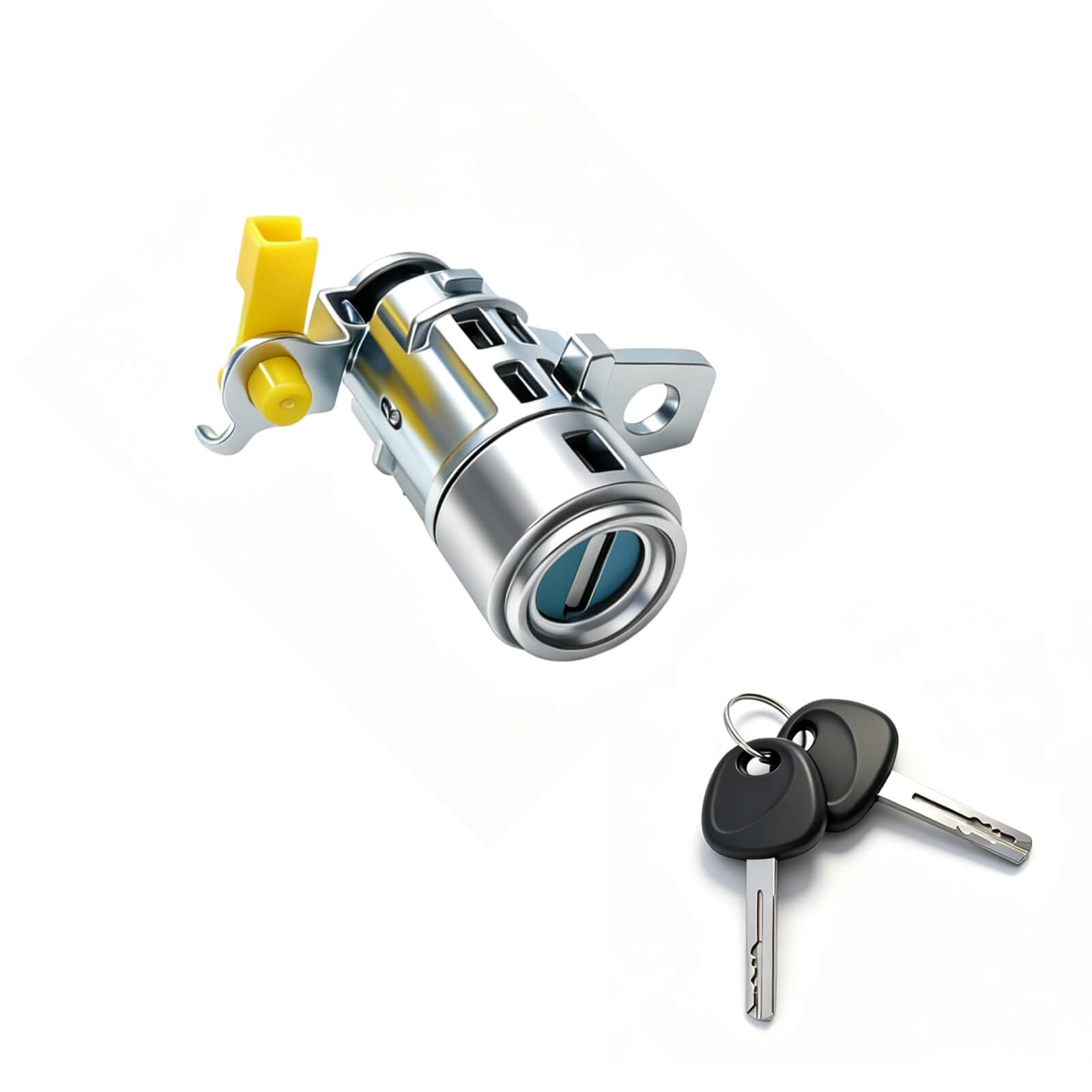 Front Left Driver Side Door Lock Cylinder with 2 Keys Compatible with Hyundai Accent 2012-2017, Door Lock Core Assembly, Replaces 81970-1RA00 819701RA00