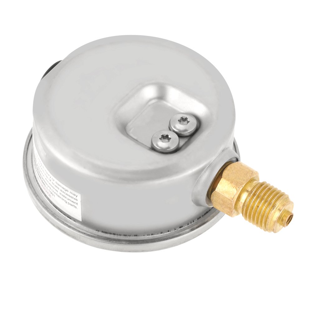 Manómetro Hidráulico para Agua 0-600 Bar Conexión G 1/4 Esfera 63mm