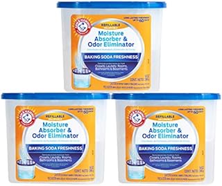 Arm & Hammer Fragrance Free Refillable Moisture Absorber and Odor Eliminator 14 oz. Tub, 3 Ct