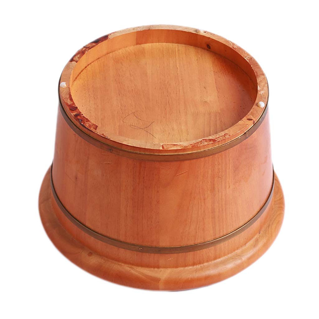 Secchio per pediluvio in legno, barile per pediluvio, barile per piedi in abete, design dell'orecchio ispessito, adatto a famiglie, sale massaggi, hotel, ecc. Super facile da usare Comfortable