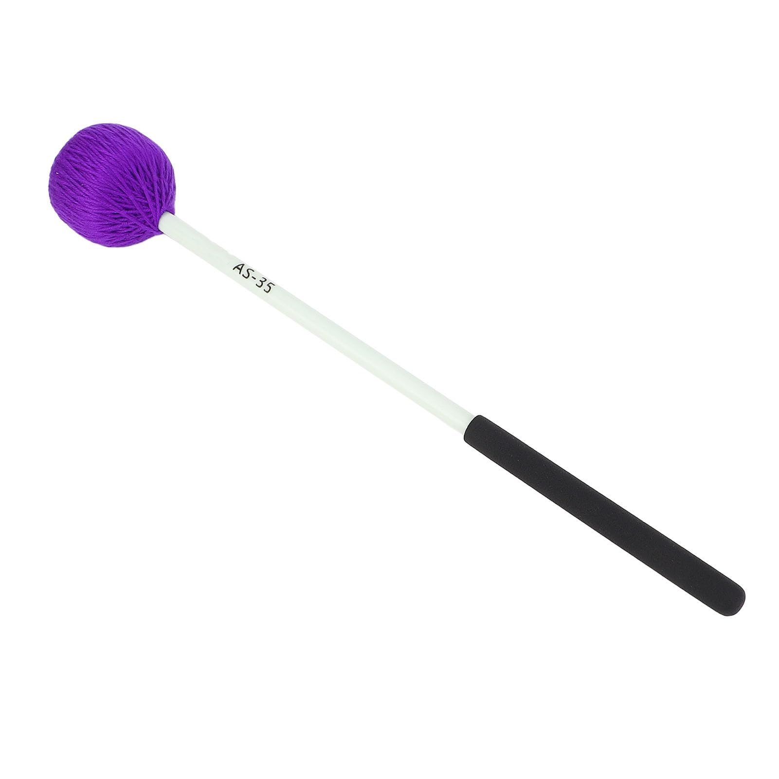BTSEURY Marimba Mallet, Medium Hard Nylon Yarn with POM Fiber Handle Soft Rubber Cushioning Drum Percussion Accessories, Percussion Yarn Mallet