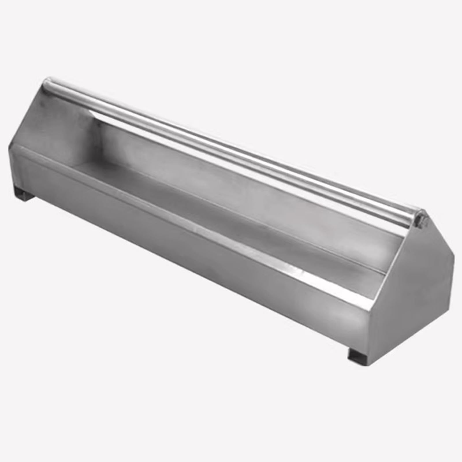 mangiatoia per galline Mangiatoia per piccioni in acciaio inox con traversa girevole, da pavimento a doppia faccia per pollame pulcini anatre uccelli pappagalli(Square,L 80cm/31.5in)