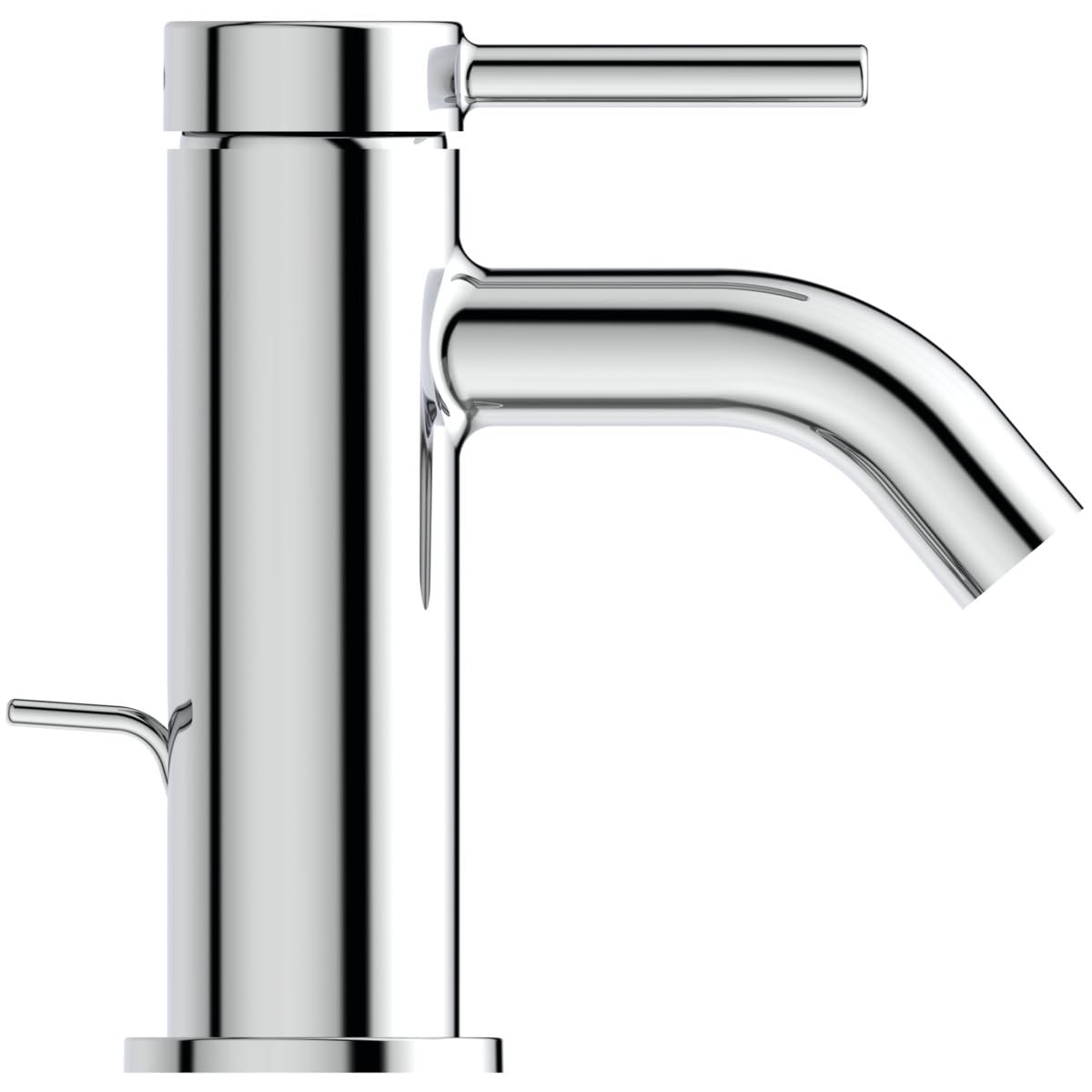 Ideal Standard - Ceraline, grifo monomando pequeño, grifo lavabo compacto con cartucho FirmaFlow, Easyfix, cromado