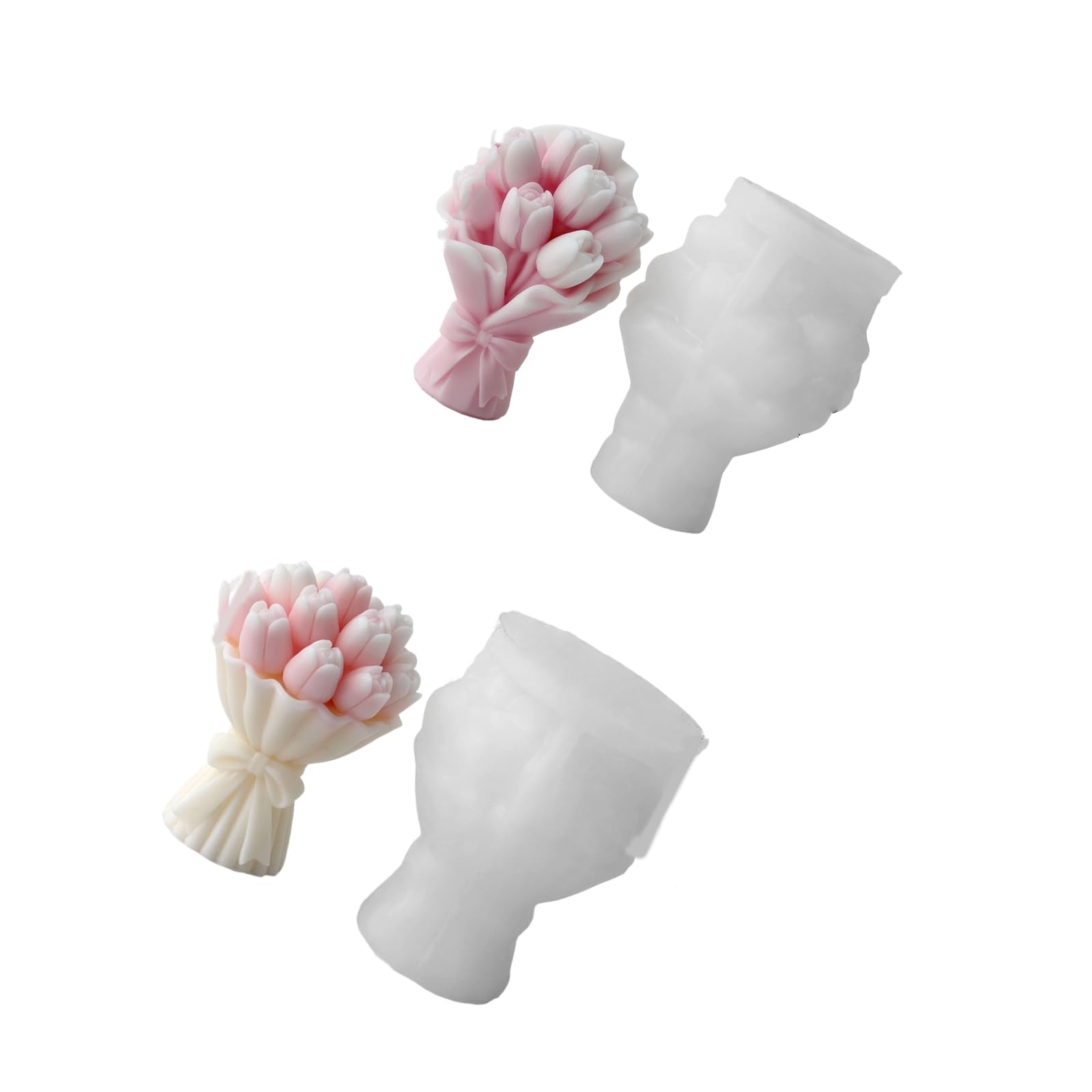 Snorvixre Silicone for Tulips Bouquet Sturdy Materials Ideal for Craft Enthusiasts Silicone Tulips