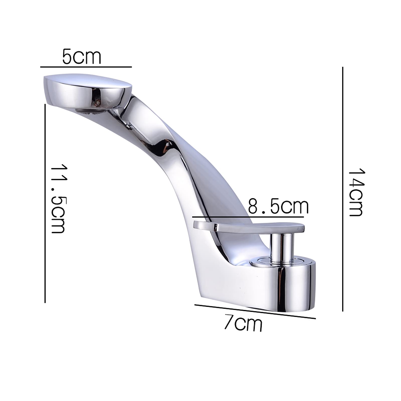 Grifo monomando para lavabo, cromado, grifo monomando