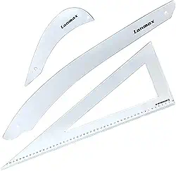 Kit De Réguas Para Modelagem Corte E Costura - [LM-KIT MODELAGEM]