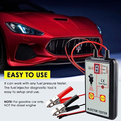 Probador de inyectores de combustible automotriz de 12V con 4 modos de pulso 4