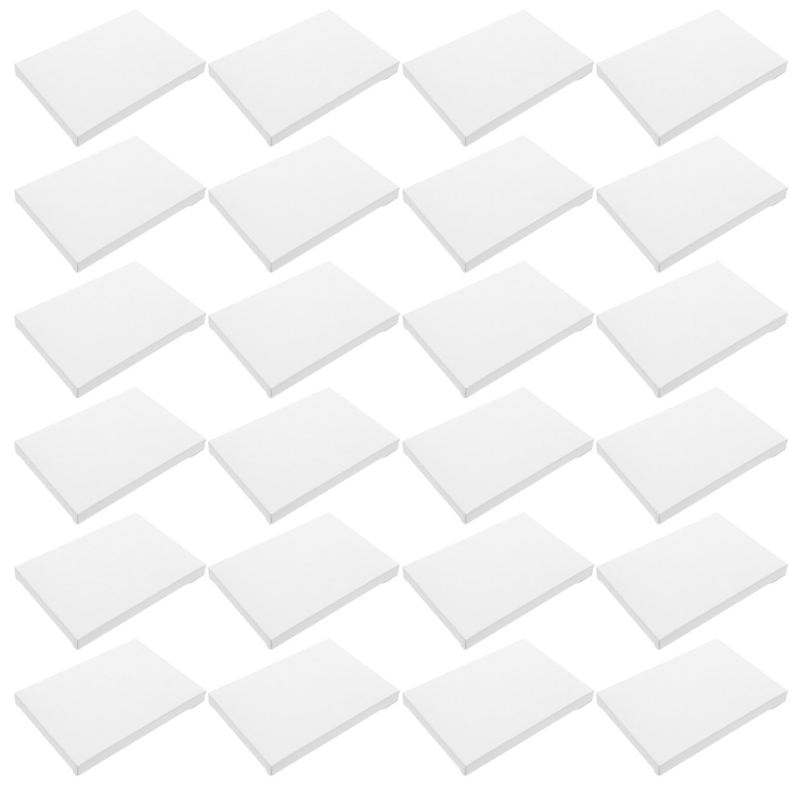 Boîte à cartes postales en papier blanc x50 pour rangement et protection