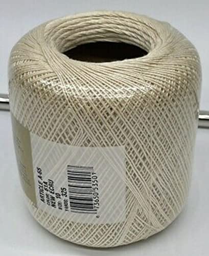 J&P Coats, Knit-Cro-Sheen, 100% Mercerized Cotton, Color Ecru3